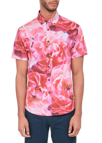 FLORAL COLLAGE SHORT SLEEVE SHIRT