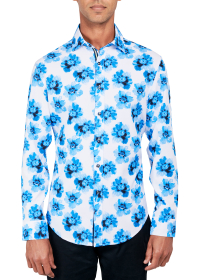 FLORAL PERFORMANCE STRETCH LONG SLEEVE SHIRT